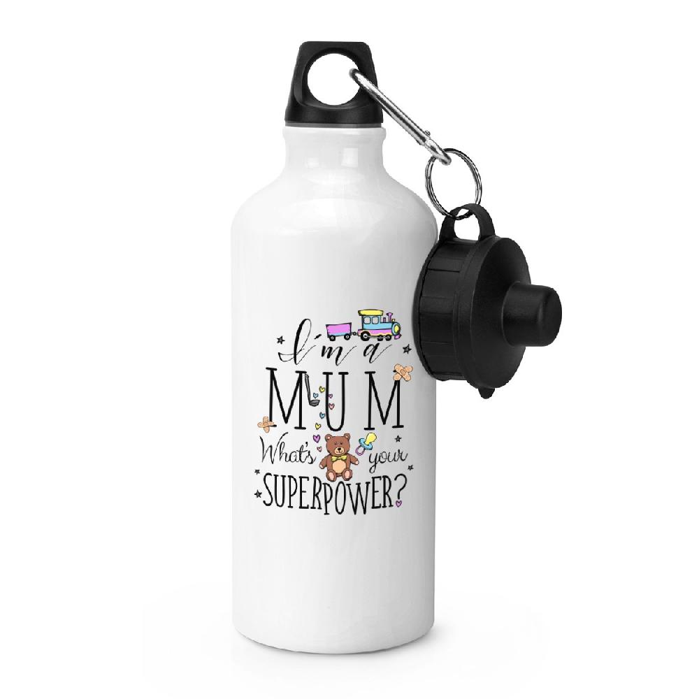 gift base I'm A Mum What's Your Superpower Sports Bottle