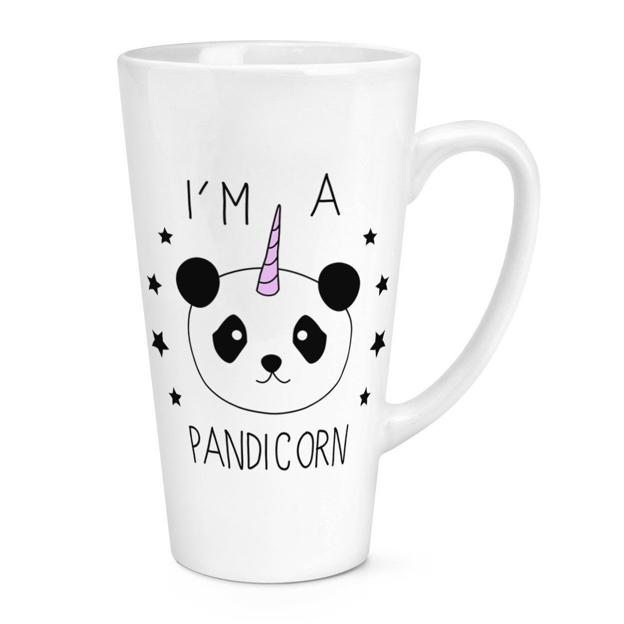 gift base I'm A Pandicorn Unicorn 17oz Large Latte Mug Cup