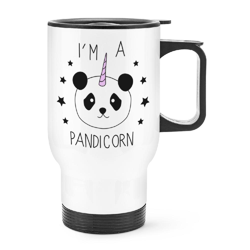 gift base I'm A Pandicorn Unicorn Travel Mug Cup With Handle
