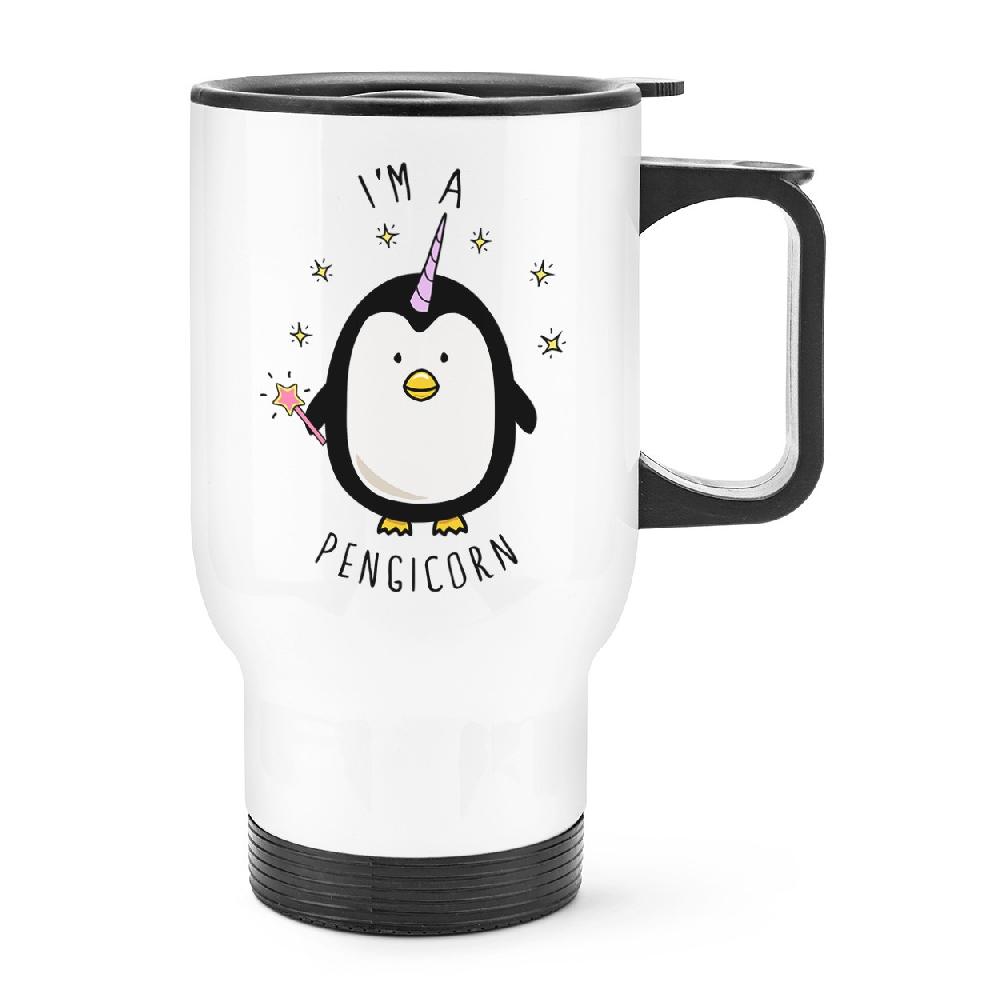 gift base I'm A Pengicorn Travel Mug Cup With Handle