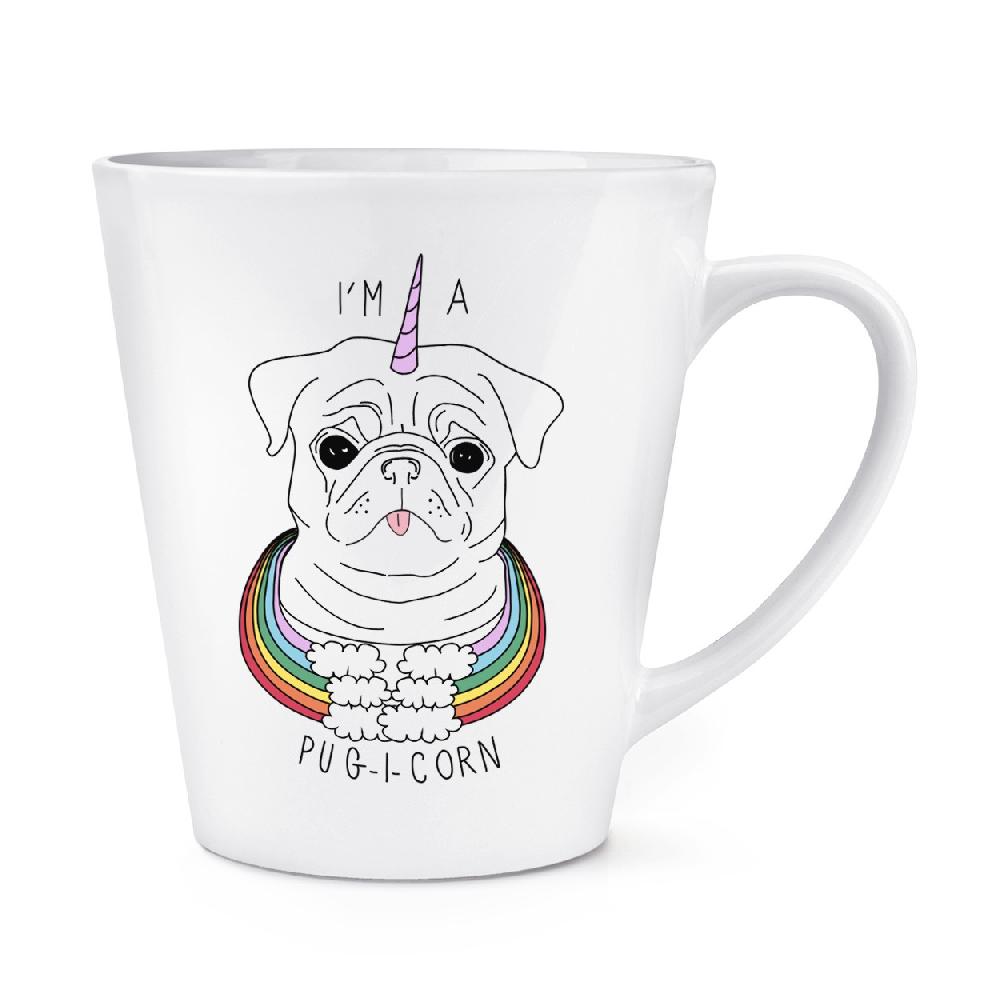 gift base I'm A Pugicorn Rainbow 12oz Latte Mug Cup