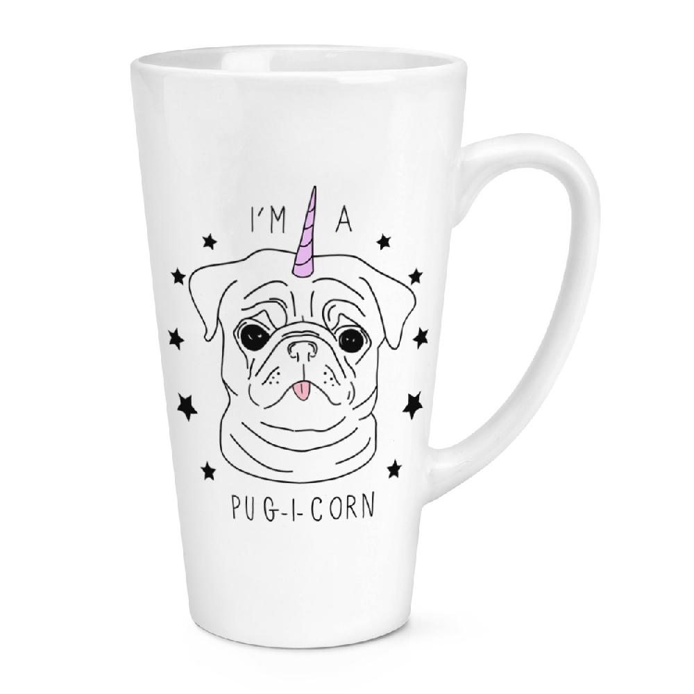 gift base I'm A Pugicorn Stars 17oz Large Latte Mug Cup