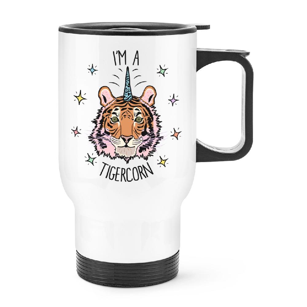 gift base I'm A Tigercorn Travel Mug Cup With Handle