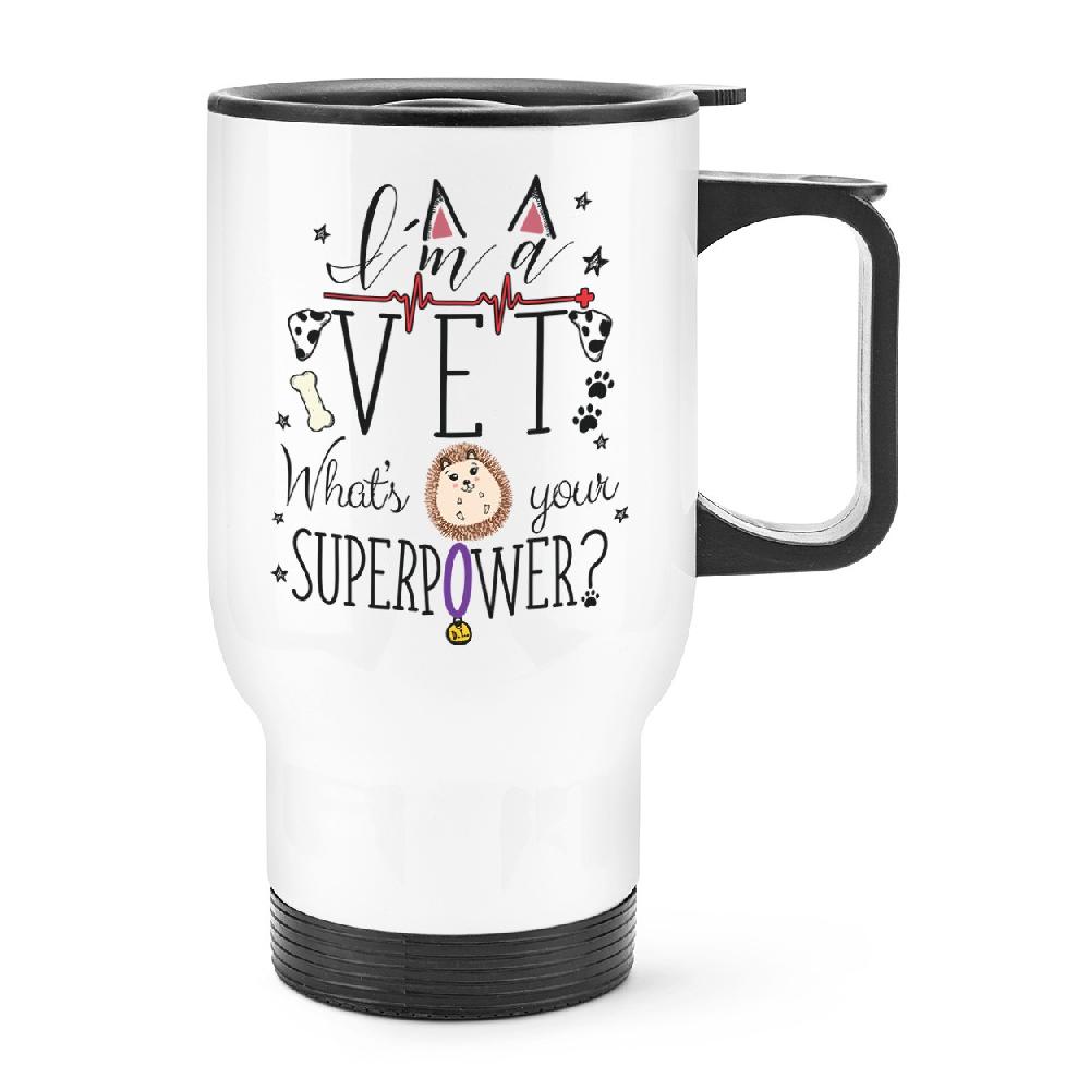 gift base I'm A Vet What's Your Superpower Travel Mug Cup With Handle