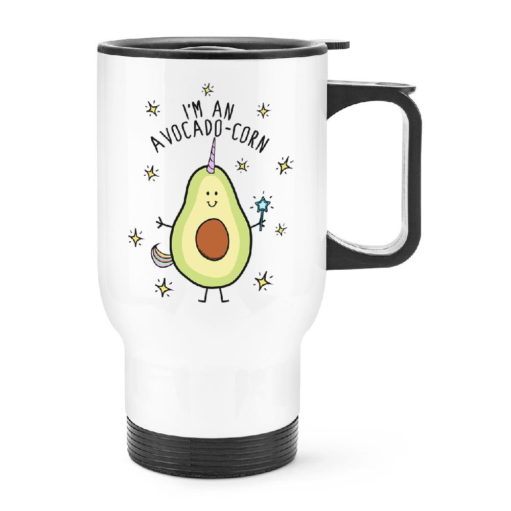 gift base I'm An Avocadocorn Travel Mug Cup With Handle