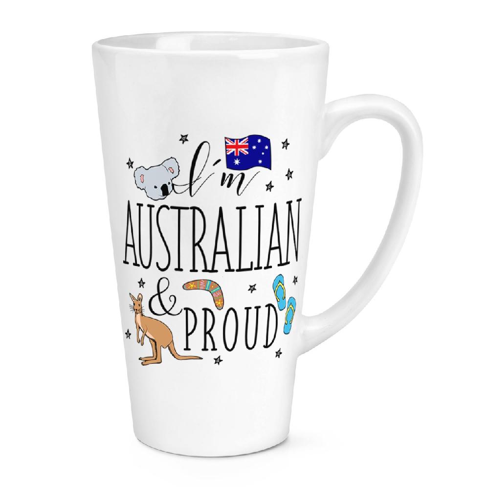 gift base I'm Australian And Proud 17oz Large Latte Mug Cup