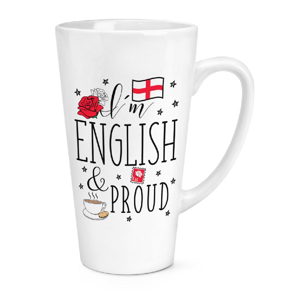 gift base I'm English And Proud 17oz Large Latte Mug Cup