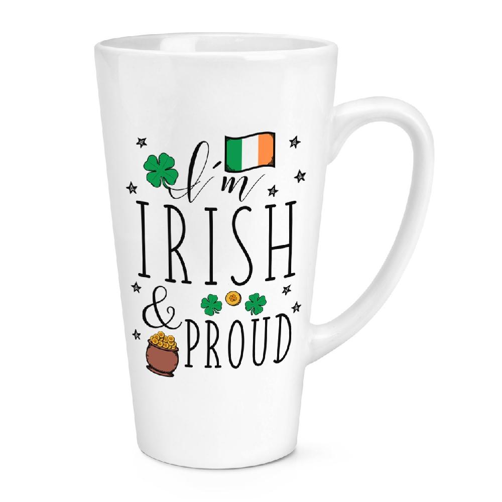 gift base I'm Irish And Proud 17oz Large Latte Mug Cup