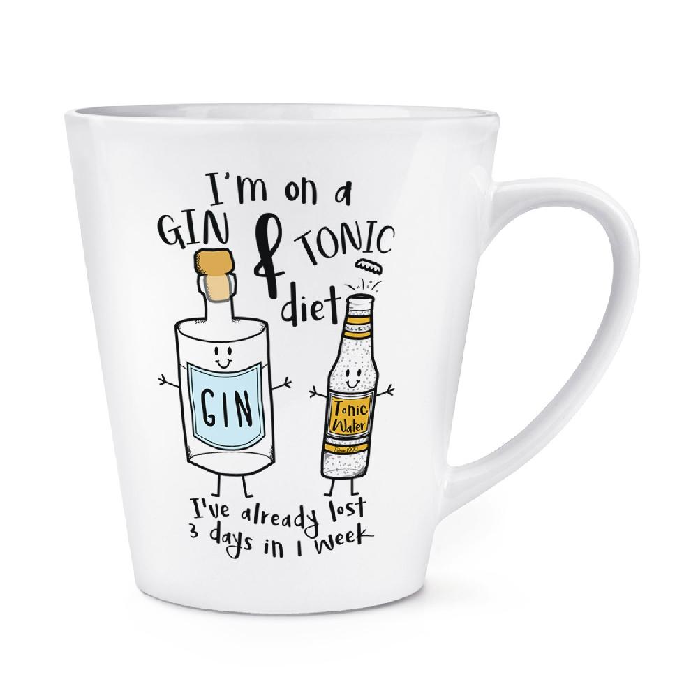 gift base I'm On A Gin And Tonic Diet 12oz Latte Mug Cup