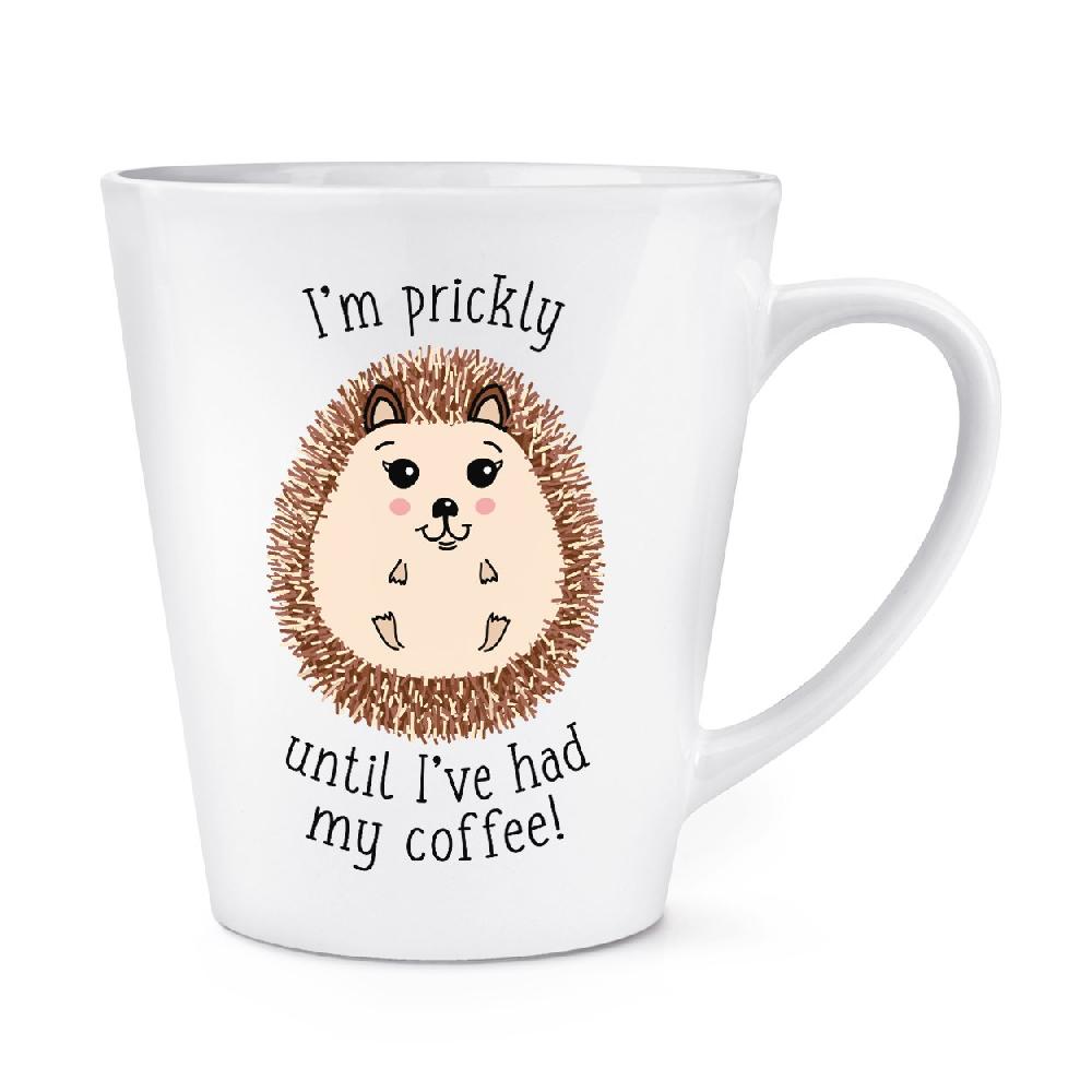 gift base I'm Prickly Until I've Had My Coffee Hedgehog 12oz Latte Mug Cup
