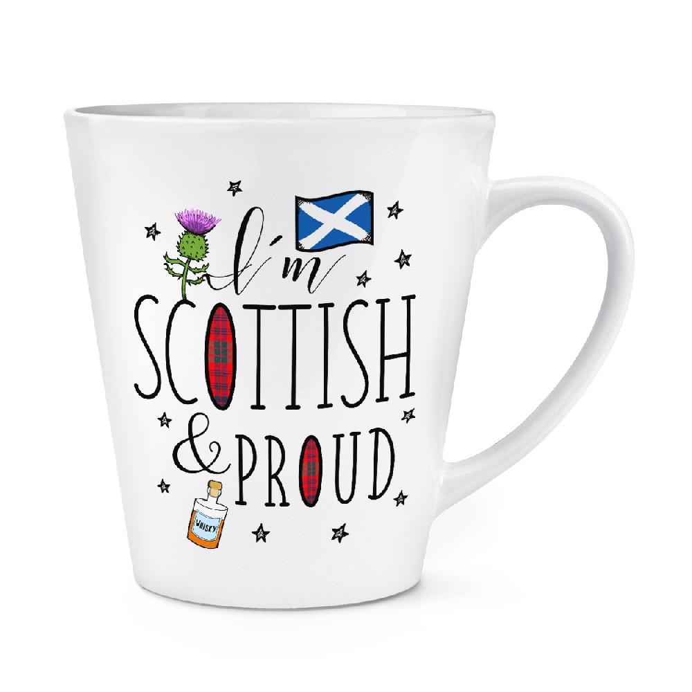 gift base I'm Scottish And Proud 12oz Latte Mug Cup