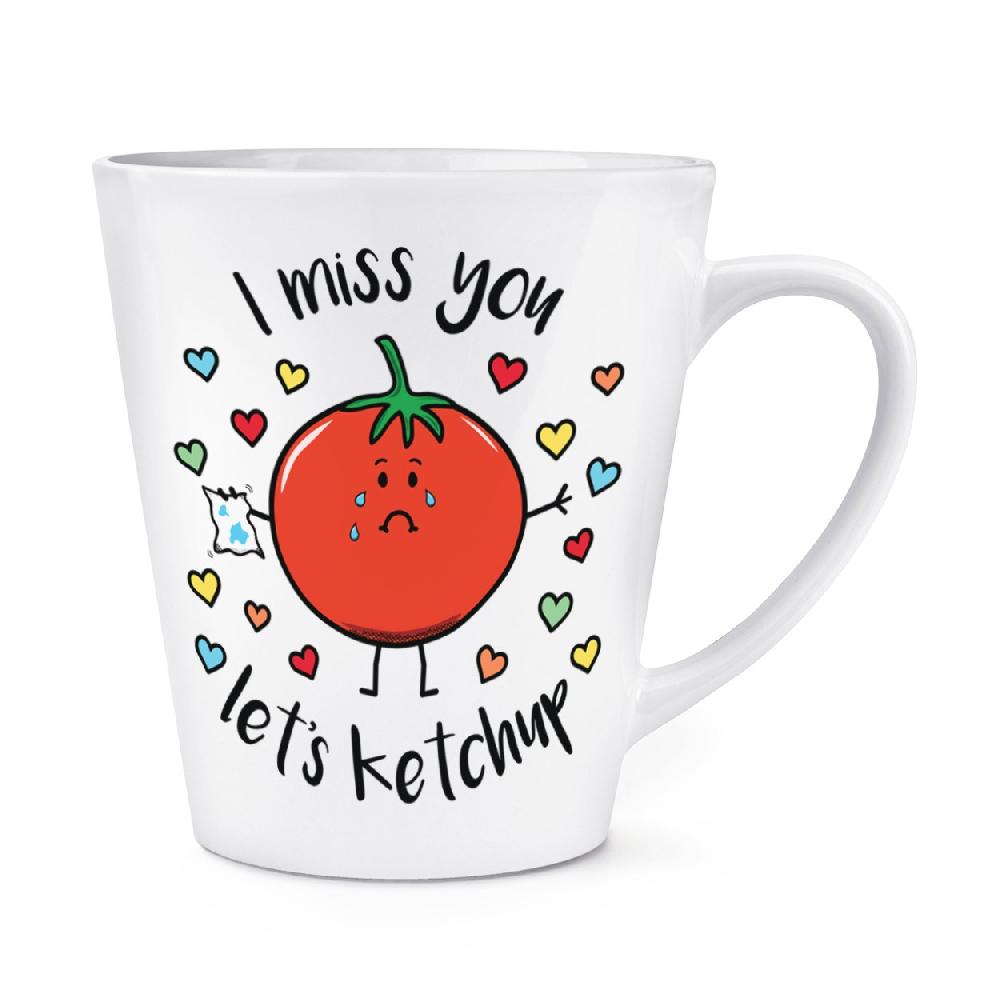 gift base I Miss You Let's Ketchup 12oz Latte Mug Cup
