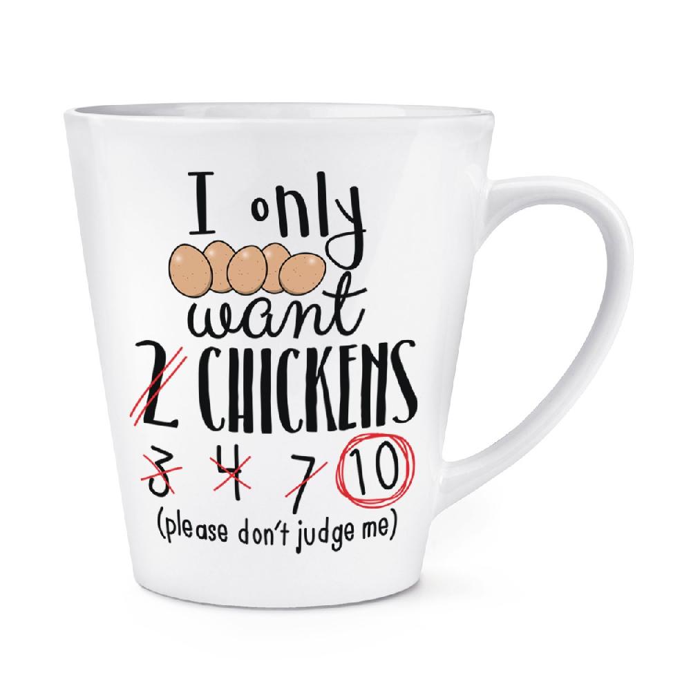 gift base I Only Want 2 Chickens 12oz Latte Mug Cup
