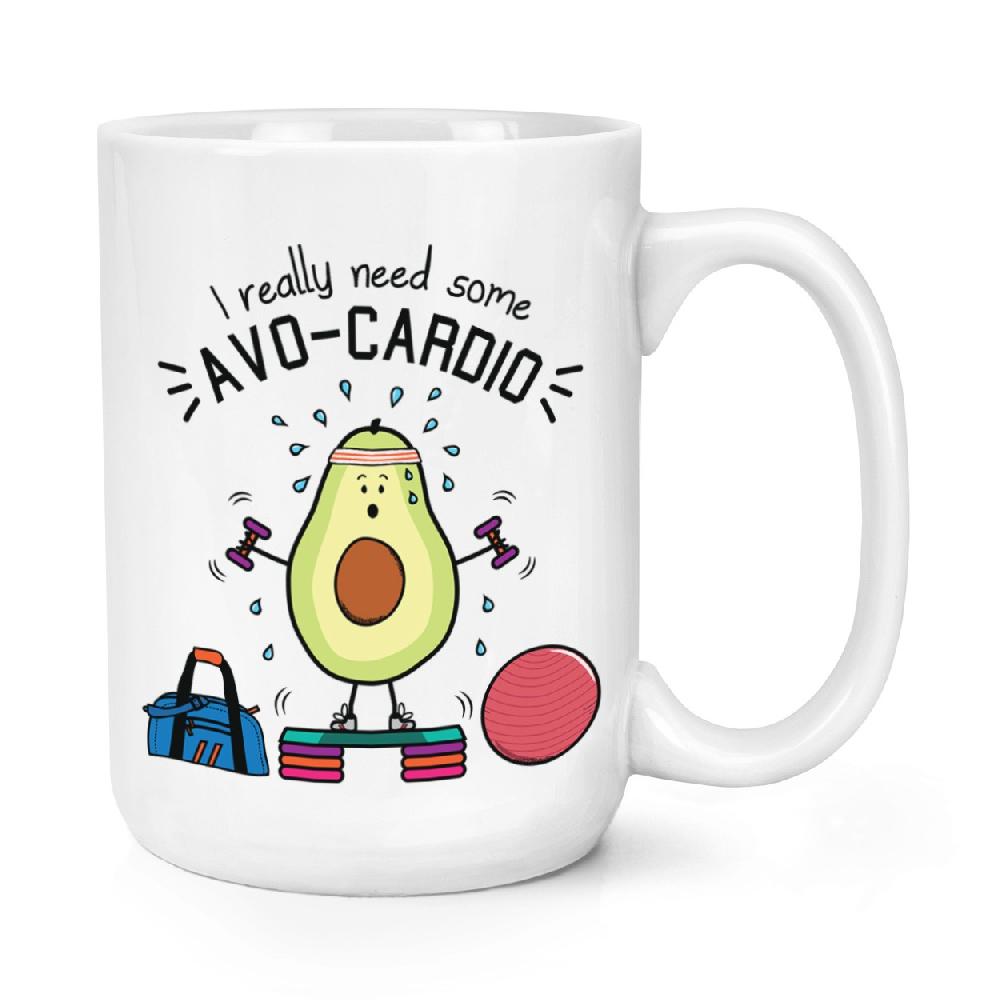 gift base I Really Need Some Avocardio 15oz Large Mug Cup