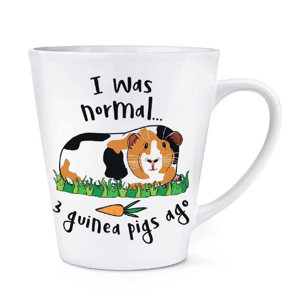 gift base I Was Normal 3 Guinea Pigs Ago 12oz Latte Mug Cup