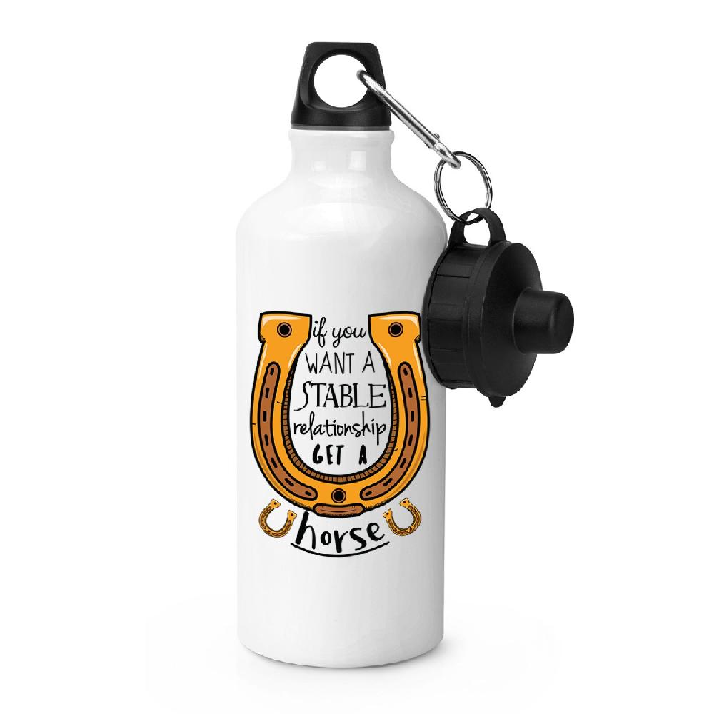 gift base If You Want A Stable Relationship Get A Horse Sports Bottle