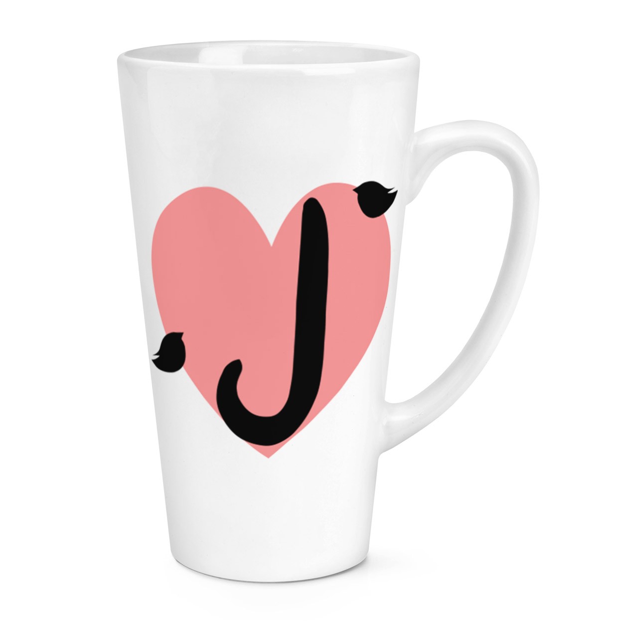gift base J Heart Alphabet 17oz Large Latte Mug Cup