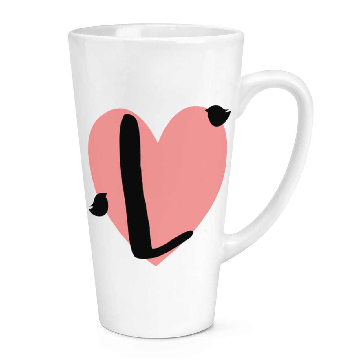 gift base L Heart Alphabet 17oz Large Latte Mug Cup