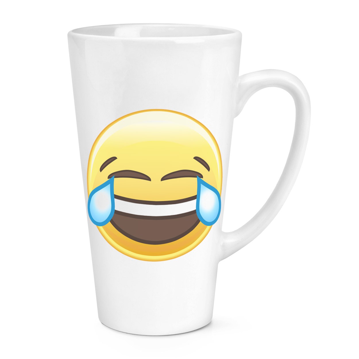 gift base Laughing Crying Emoji 17oz Large Latte Mug Cup
