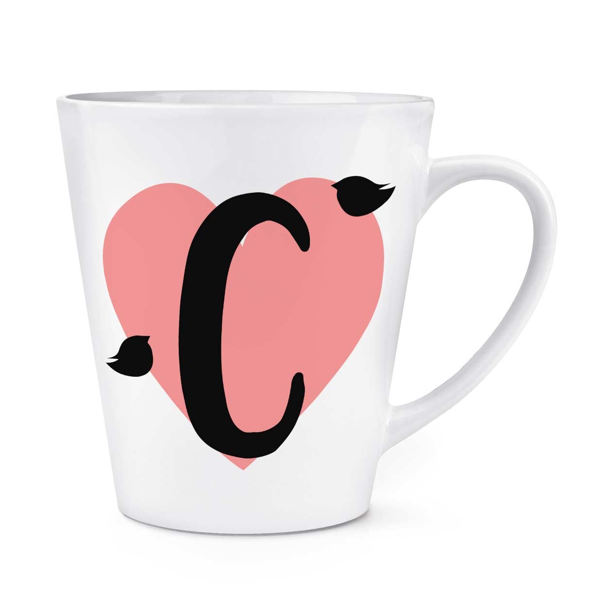 gift base Letter C Heart Alphabet 12oz Latte Mug Cup