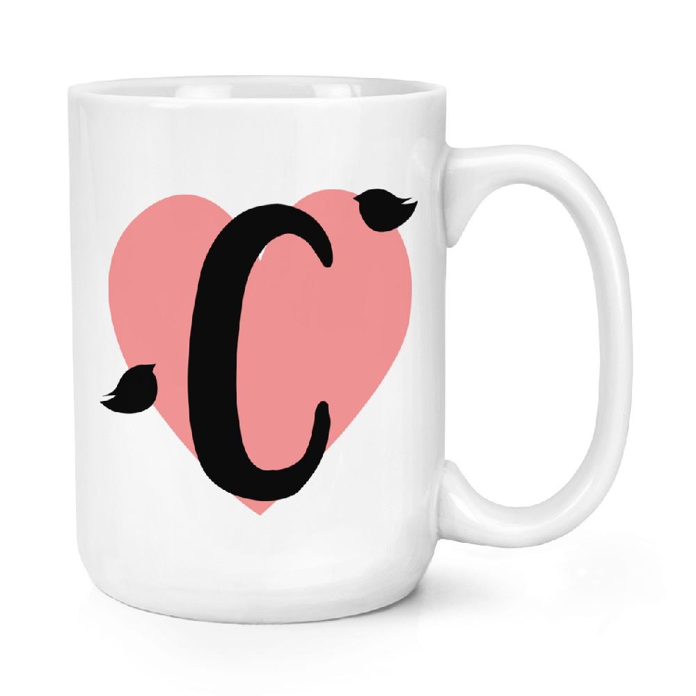 gift base Letter C Heart Alphabet 15oz Large Mug Cup