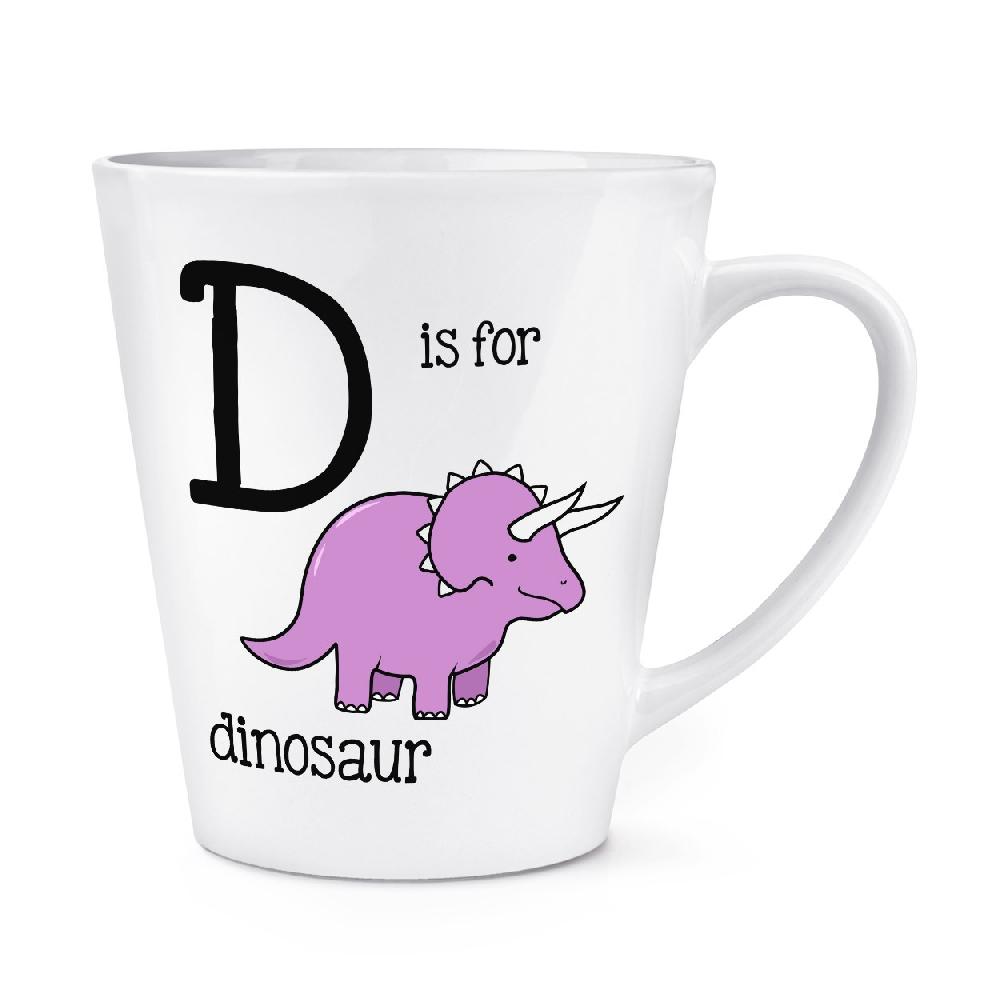 gift base Letter D Is For Dinosaur 12oz Latte Mug Cup