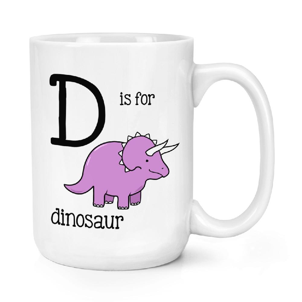 gift base Letter D Is For Dinosaur 15oz Large Mug Cup