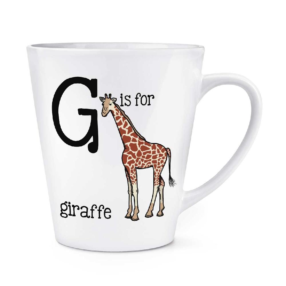 gift base Letter G Is For Giraffe 12oz Latte Mug Cup