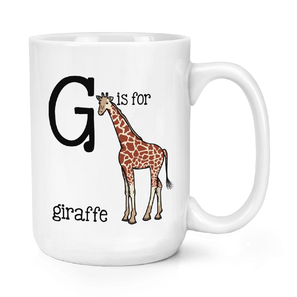 gift base Letter G Is For Giraffe 15oz Large Mug Cup