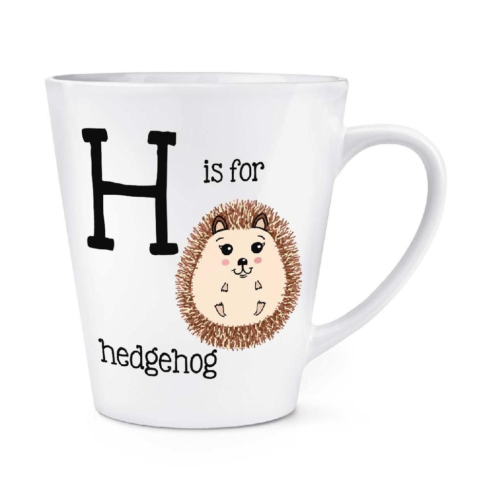 gift base Letter H Is For Hedgehog 12oz Latte Mug Cup