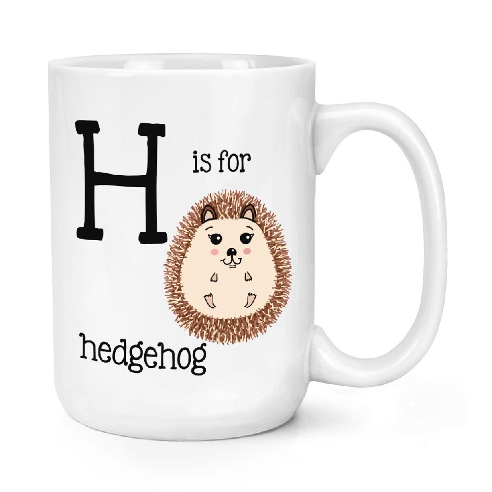 gift base Letter H Is For Hedgehog 15oz Large Mug Cup