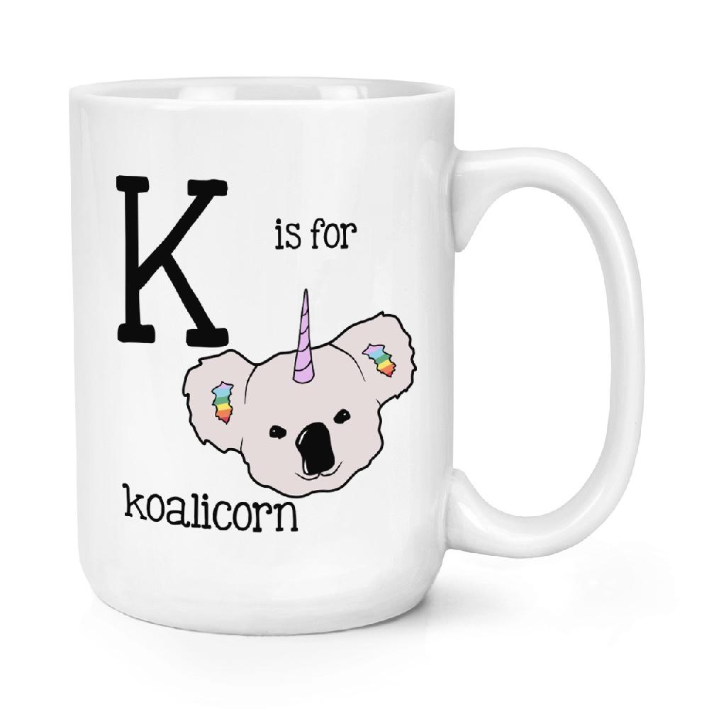 gift base Letter K Is For Koalicorn 15oz Large Mug Cup