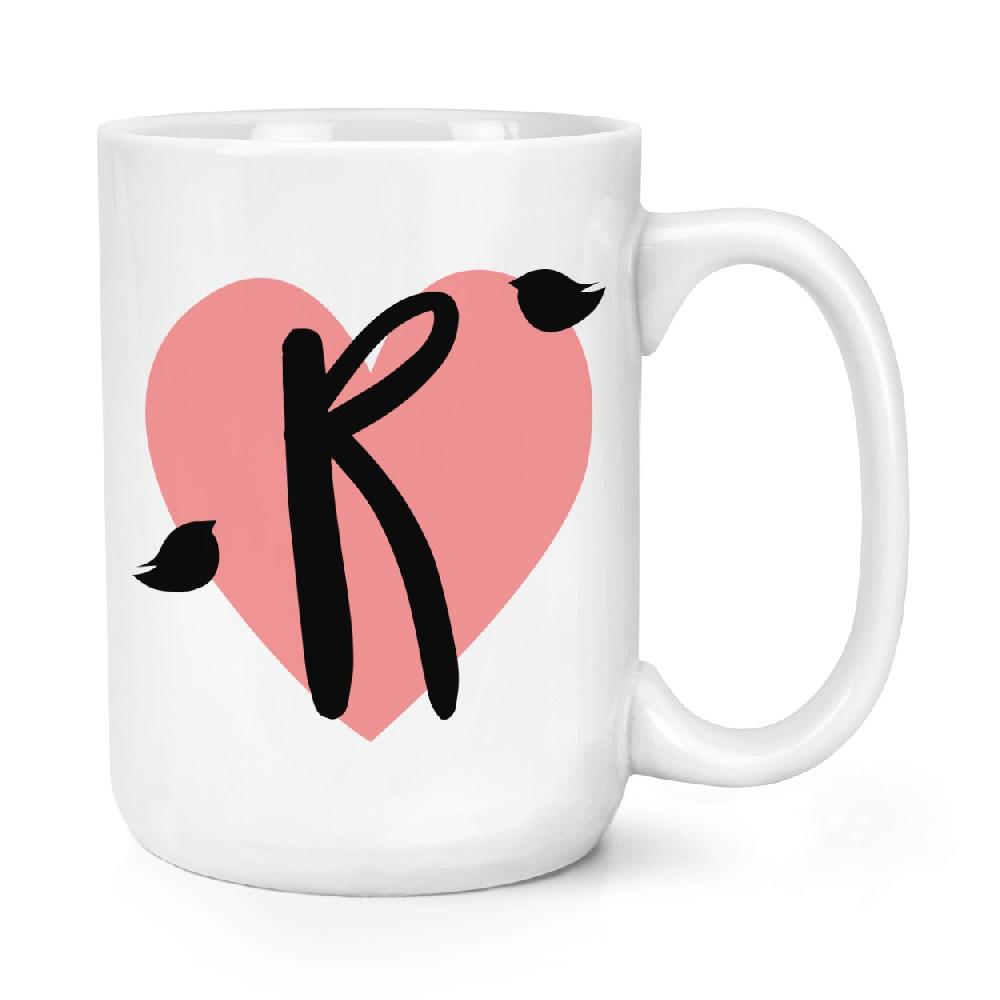 gift base Letter R Heart Alphabet 15oz Large Mug Cup