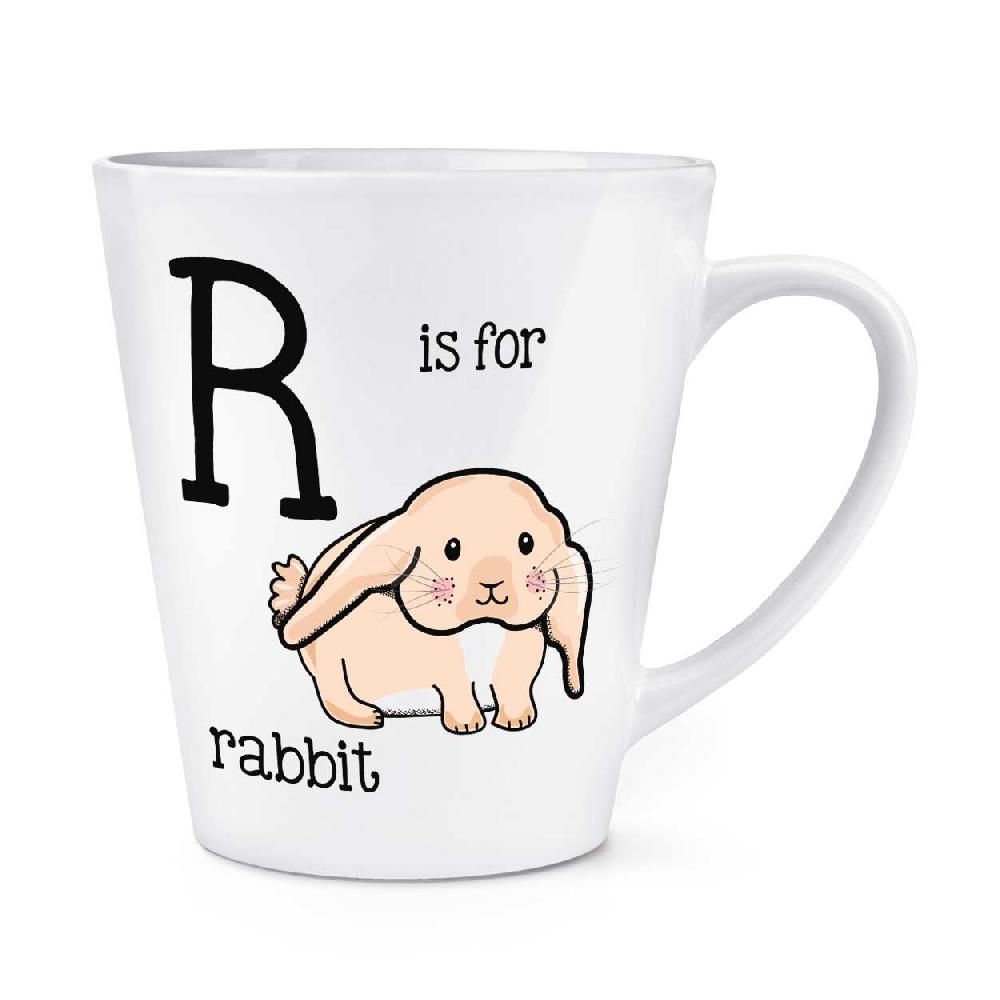 gift base Letter R Is For Rabbit 12oz Latte Mug Cup