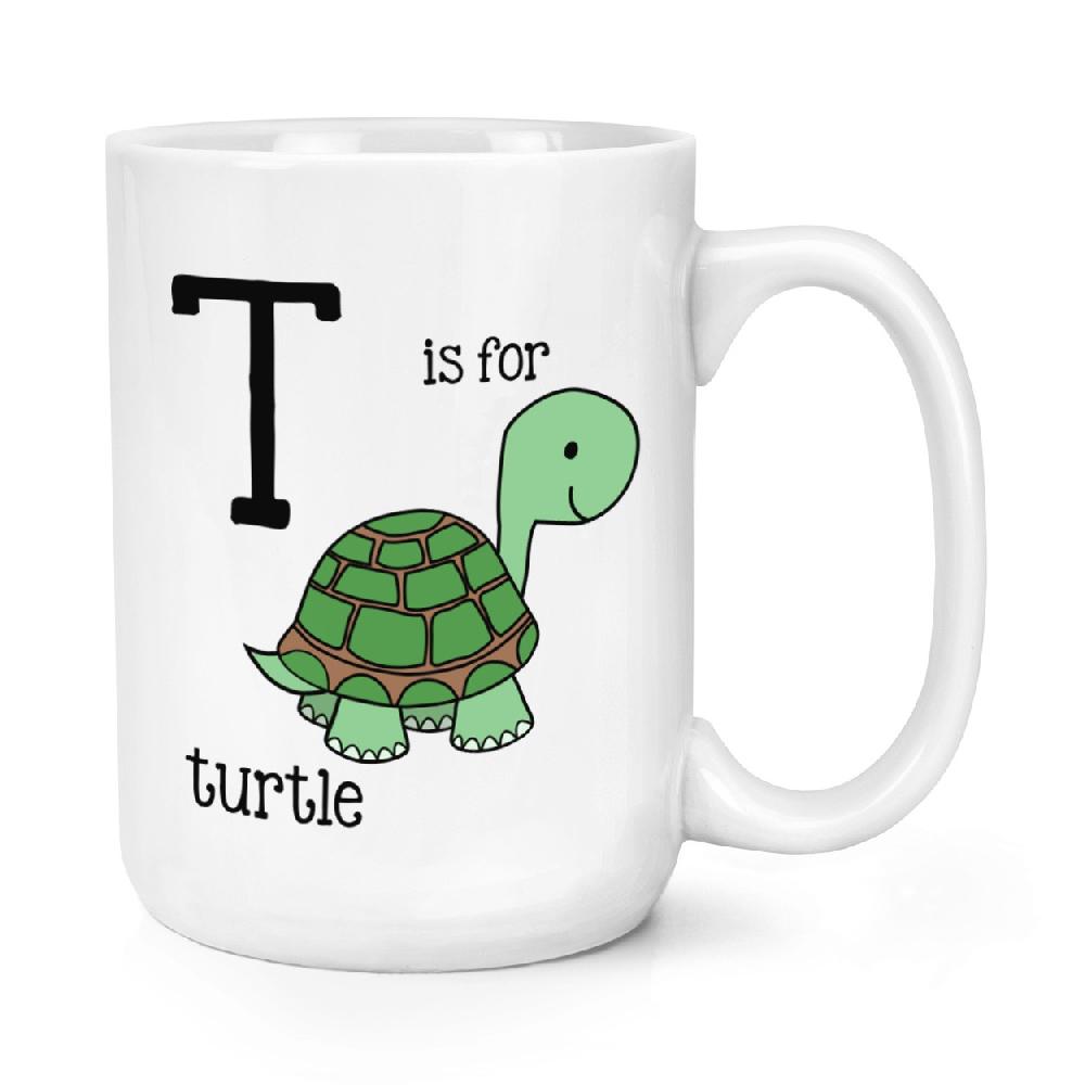 gift base Letter T Is For Turtle 15oz Large Mug Cup