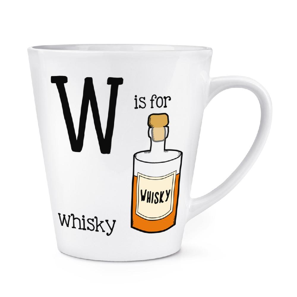 gift base Letter W Is For Whisky 12oz Latte Mug Cup