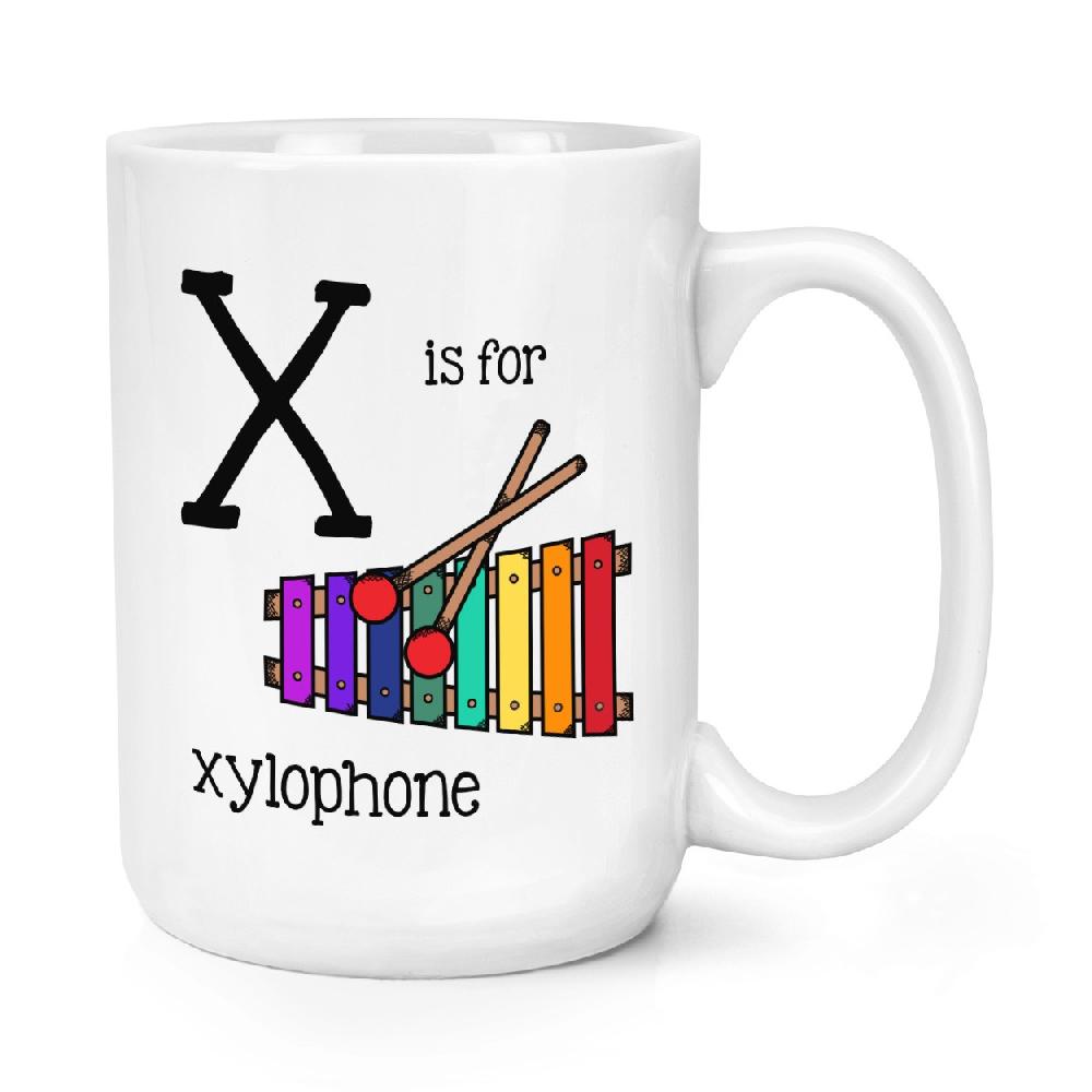 gift base Letter X Is For Xylophone 15oz Large Mug Cup