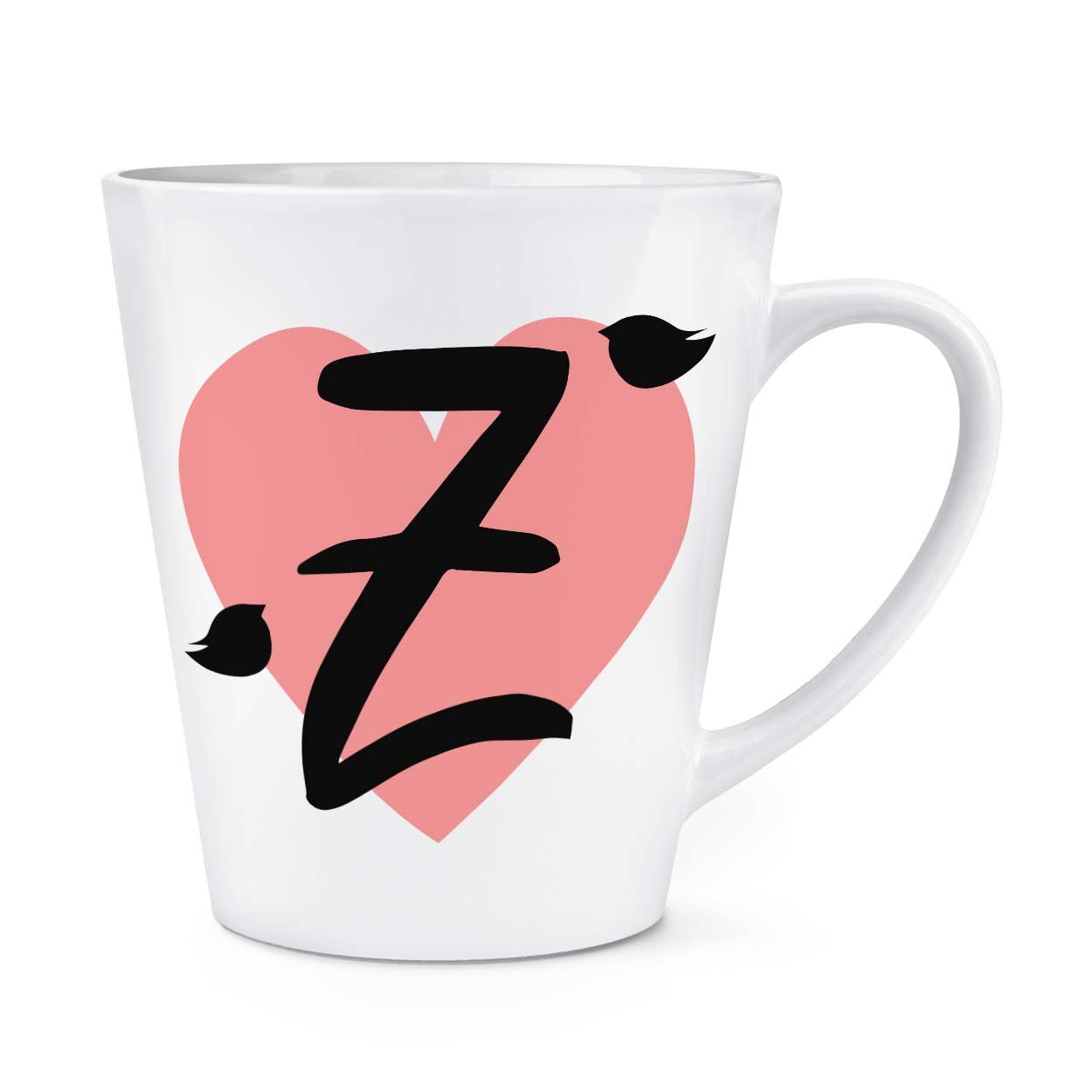gift base Letter Z Heart Alphabet 12oz Latte Mug Cup