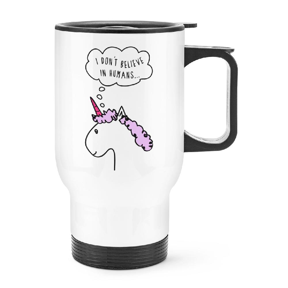 gift base Lila I Don't Believe In Humans Travel Mug Cup With Handle