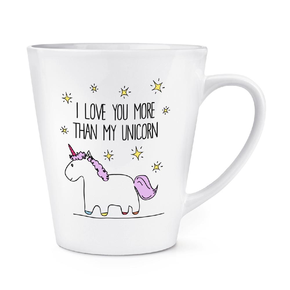 gift base Lila I Love You More Than My Unicorn 12oz Latte Mug Cup