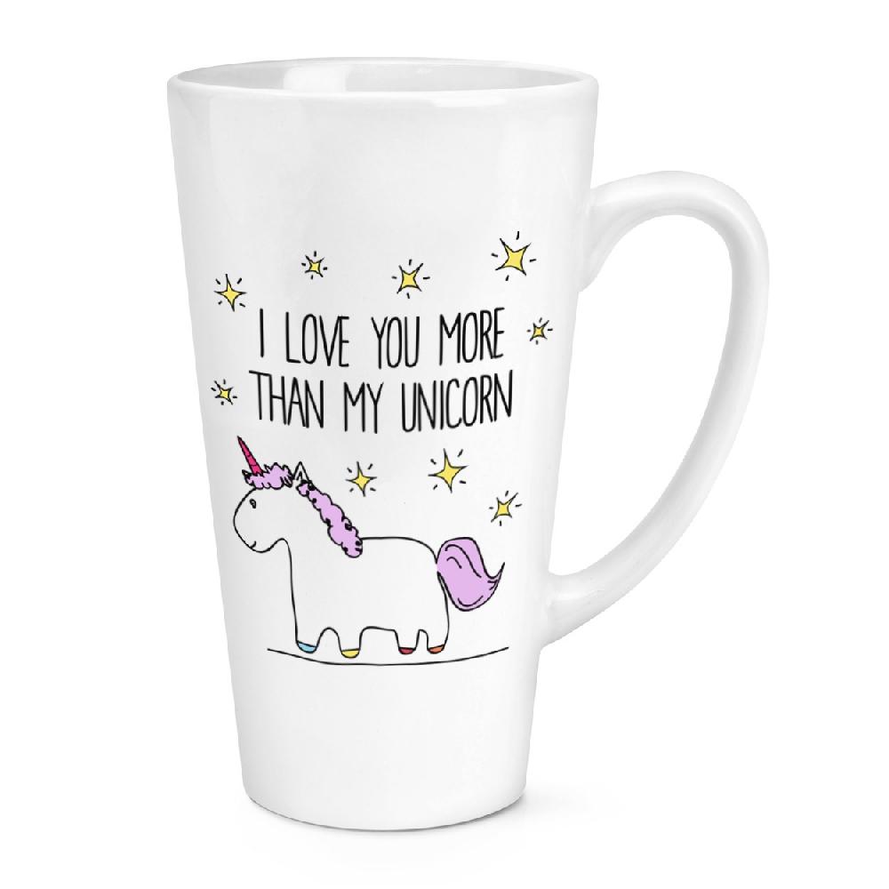 gift base Lila I Love You More Than My Unicorn 17oz Large Latte Mug Cup