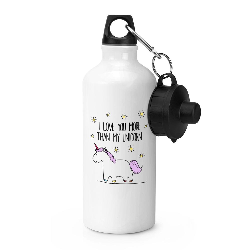 gift base Lila I Love You More Than My Unicorn Sports Bottle