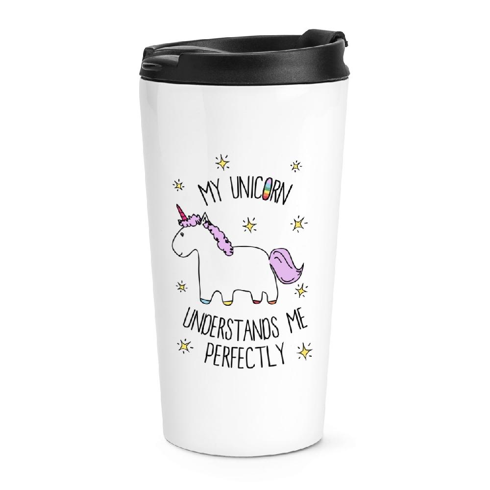 gift base Lila My Unicorn Understands Me Travel Mug Cup