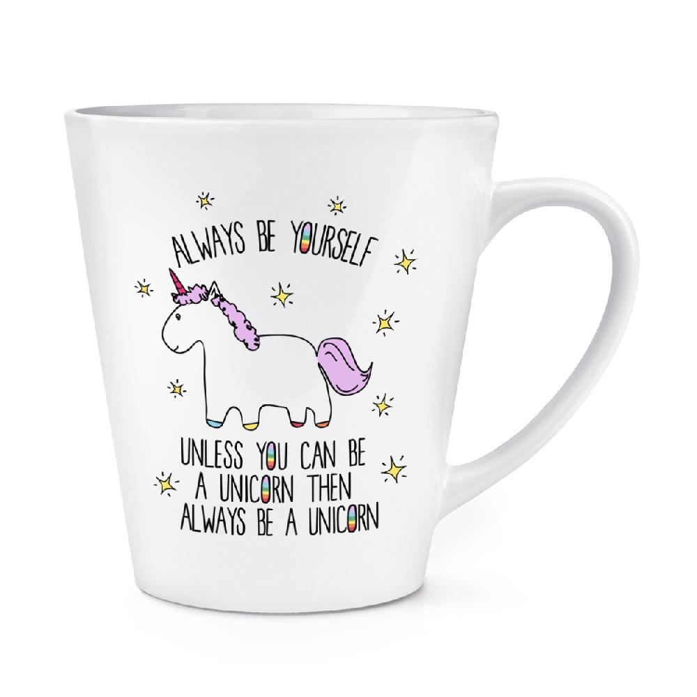 gift base Lila Unicorn Always Be Yourself 12oz Latte Mug Cup