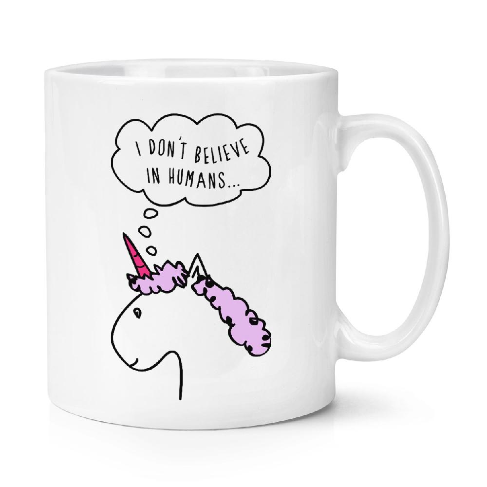 gift base Lila Unicorn I Don't Believe In Humans 10oz Mug Cup
