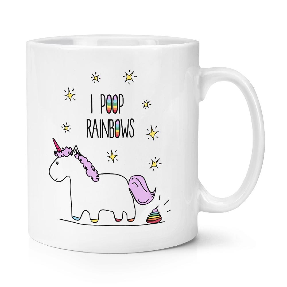 gift base Lila Unicorn I Poop Rainbows 10oz Mug Cup