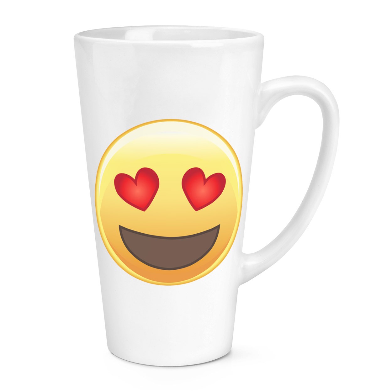 gift base Love Heart Eyed Emoji 17oz Large Latte Mug Cup
