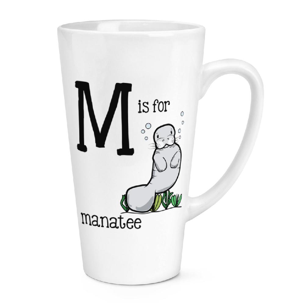 gift base M Is For Manatee 17oz Large Latte Mug Cup