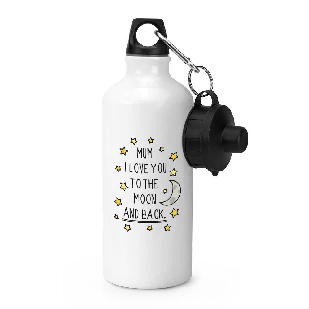 gift base Mum I Love You To The Moon And Back Sports Bottle