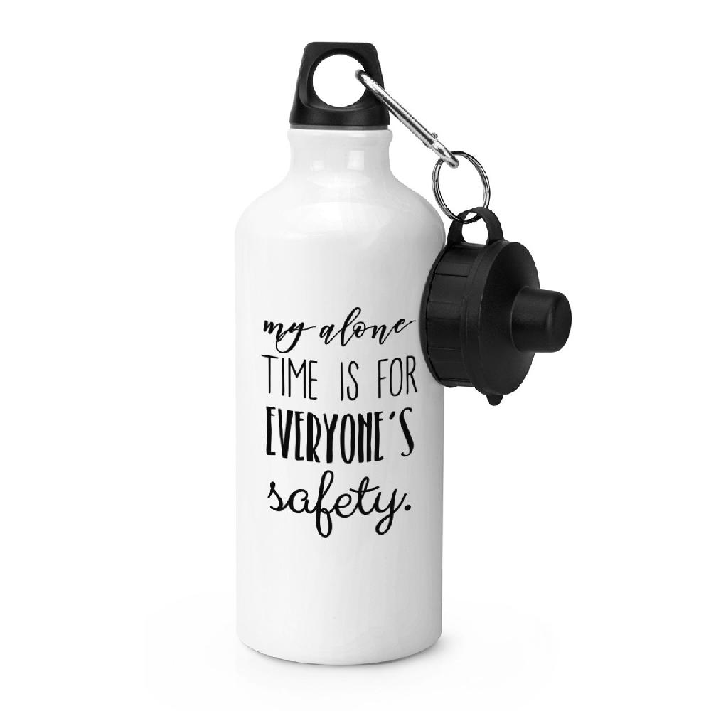 gift base My Alone Time Is For Everyone's Safety Sports Bottle